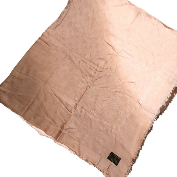 LOUIS VUITTON LV Vintage Pink & Brown Ombre Monogram Scarf Shawl Wrap - Picture 8 of 14